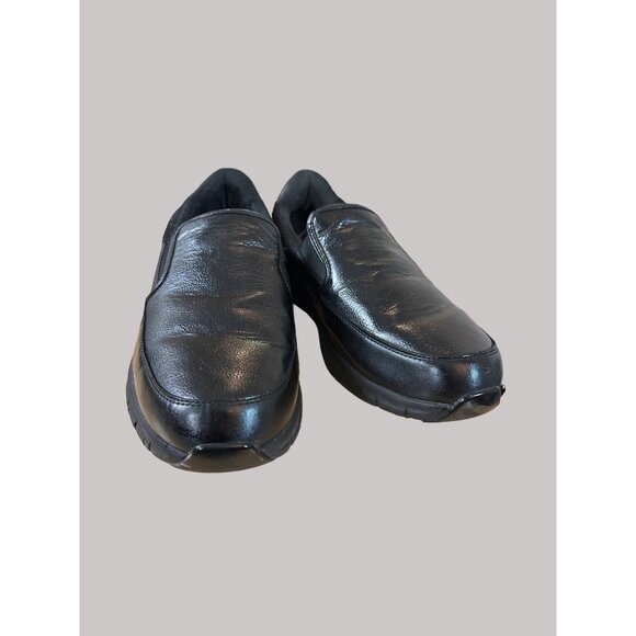 Skechers Size 12 Mens Black Synthetic Slip-Resistant Work Loafers - Picture 10 of 16